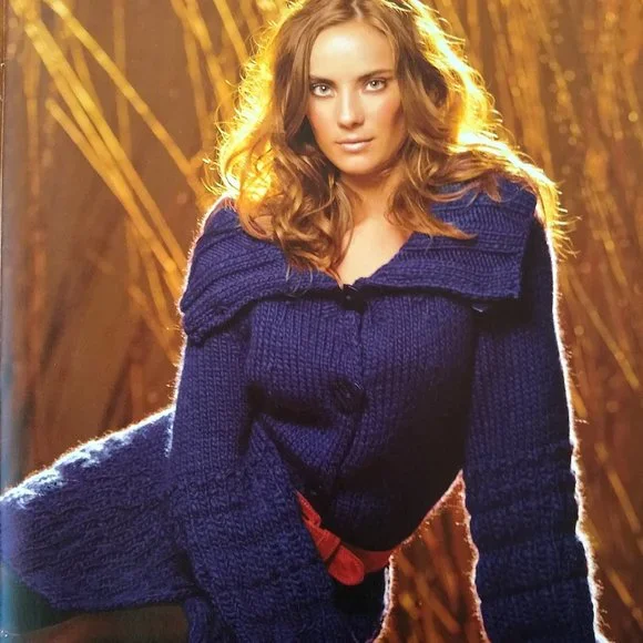 Linea Pura #2 Sweaters Knitting Pattern Book Lana Grossa 15 Designs Fall-Spring - Picture 4 of 12